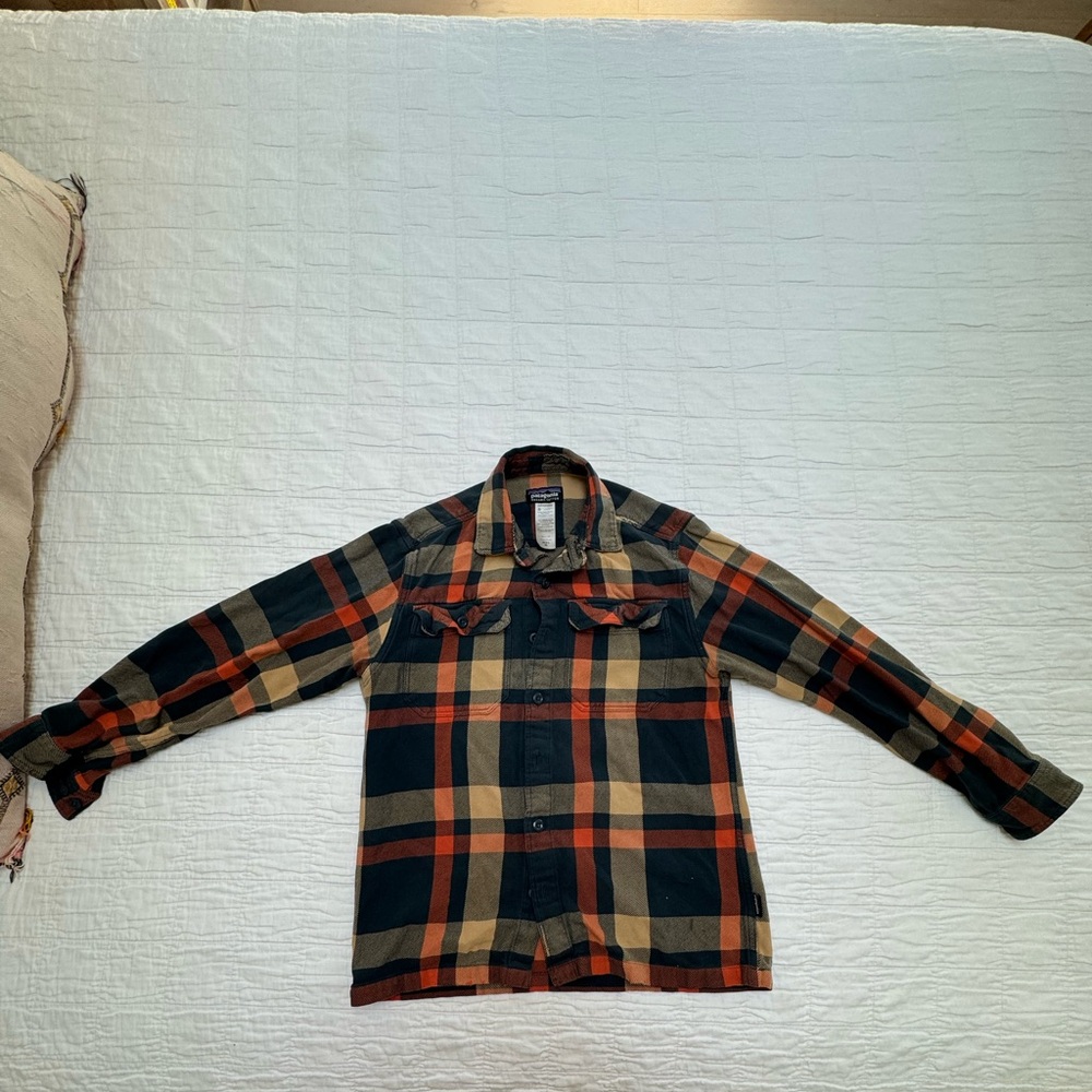 Patagonia fjord flannel used worn read description!